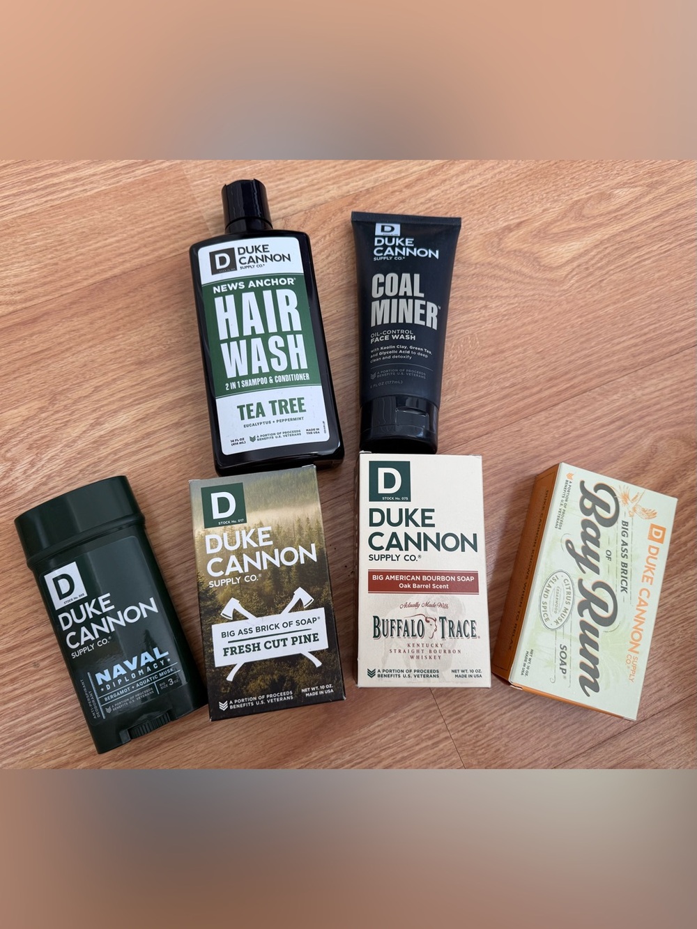 Duke Cannon (6pcs Bundle) Deodorant - 3x Soap - Face Wash - Hair soap *NEW*
